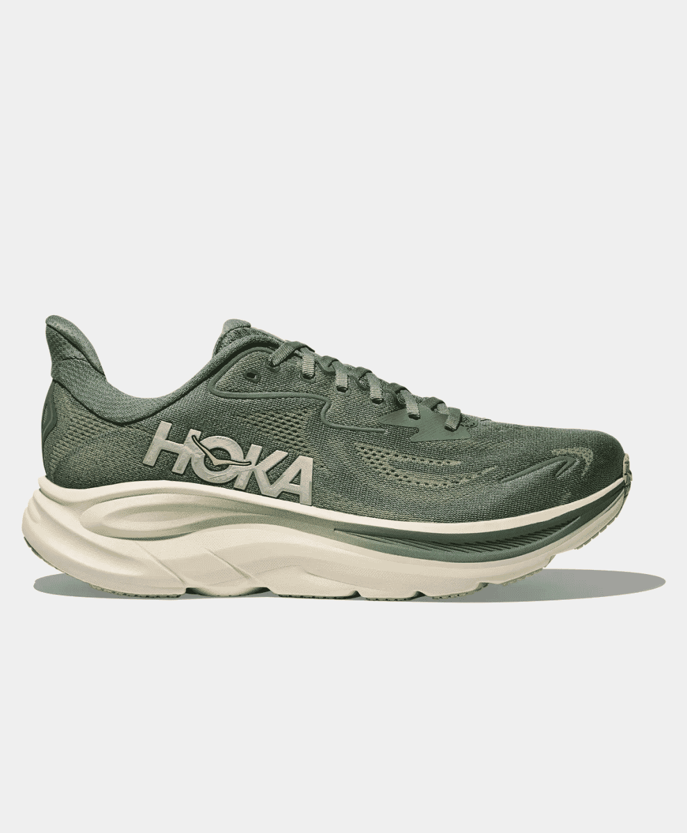 Profile shot of the HOKA Clifton 10 showing the early-stage meta-rocker