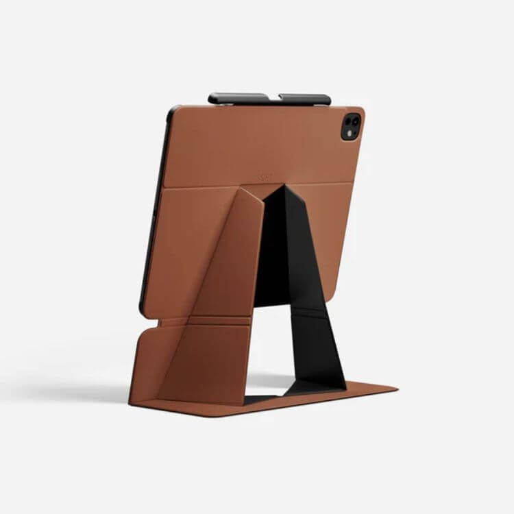 Foldable tablet case and stand in a minimalist design