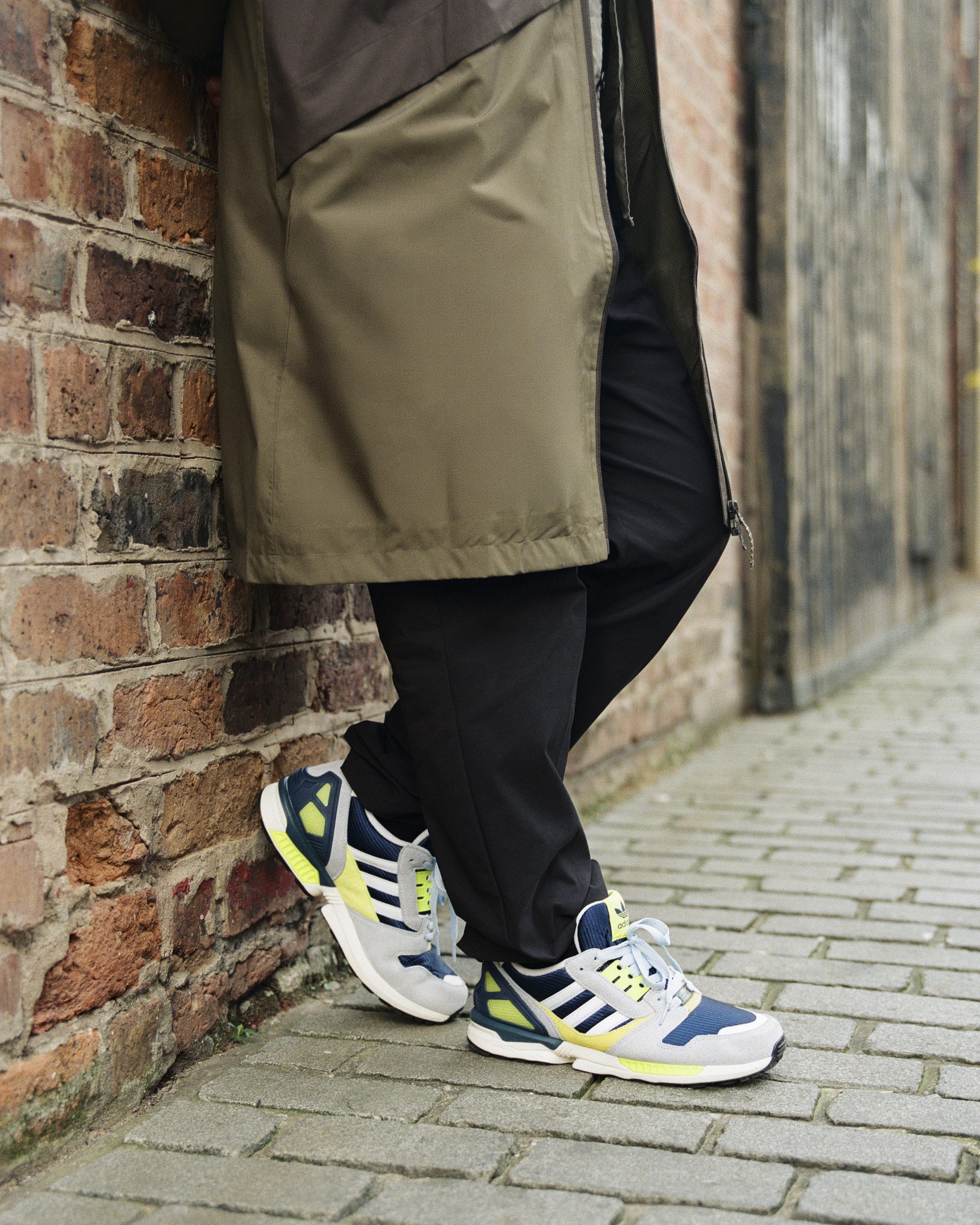 Side-by-side comparison of the original ZX 8000 OG Aqua and a rare archival collaboration piece.