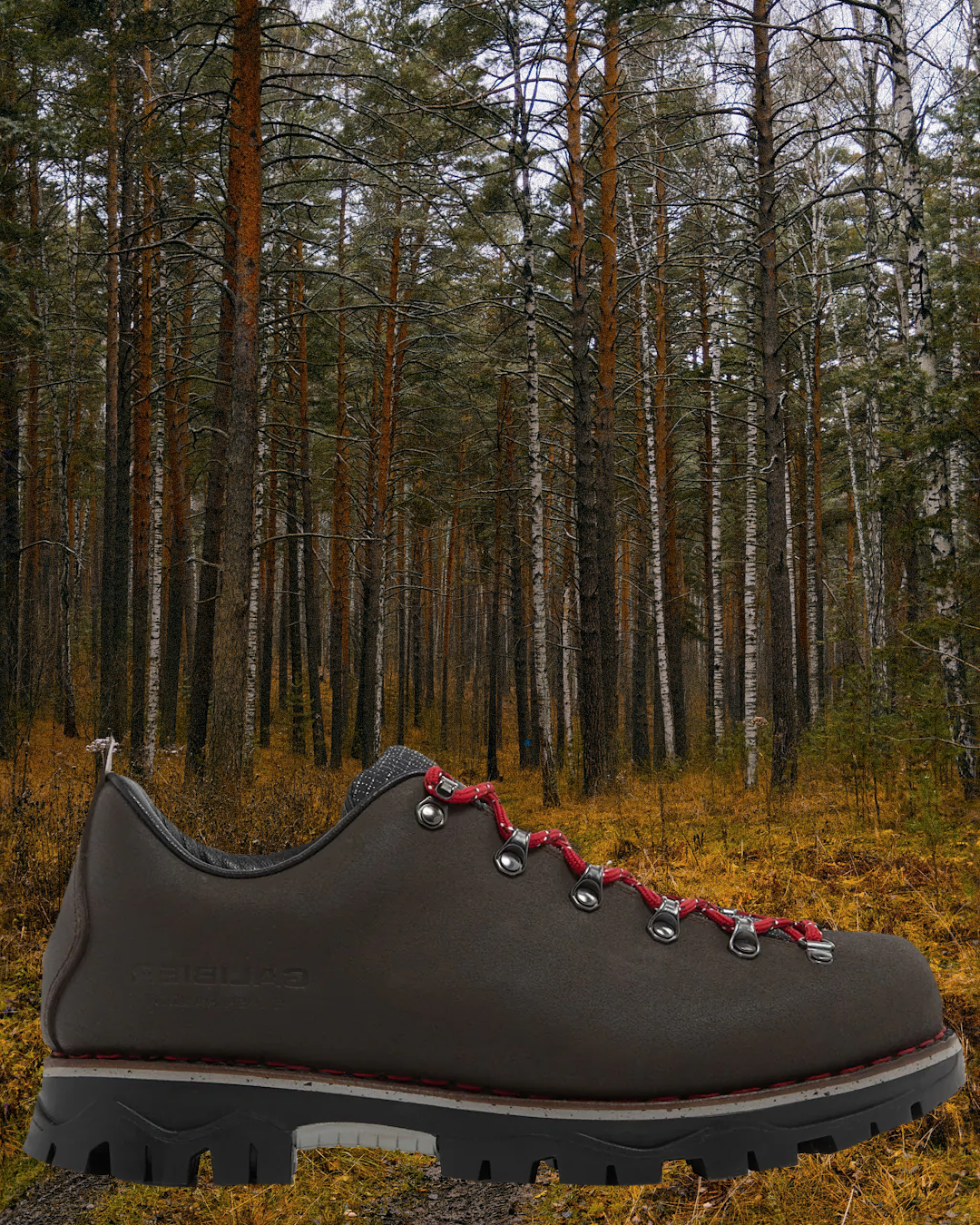 Top-down view of Topo Athletic Traverse hikers highlighting the wide toe-box design.