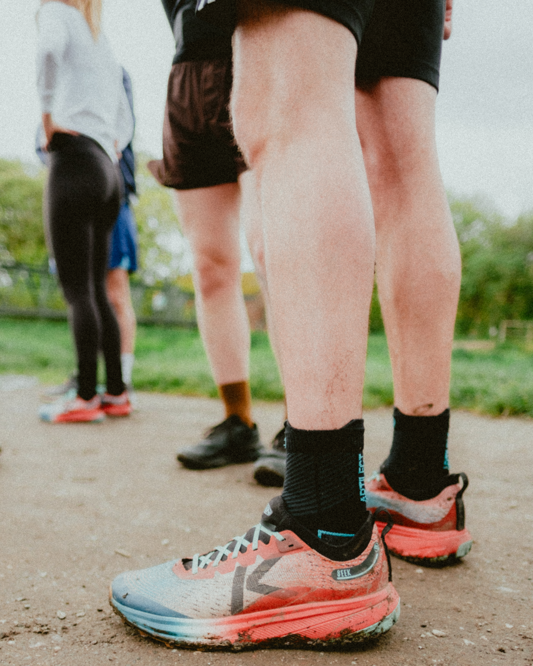 Close-up of the knit ankle collar on the KEEN Seek shoe