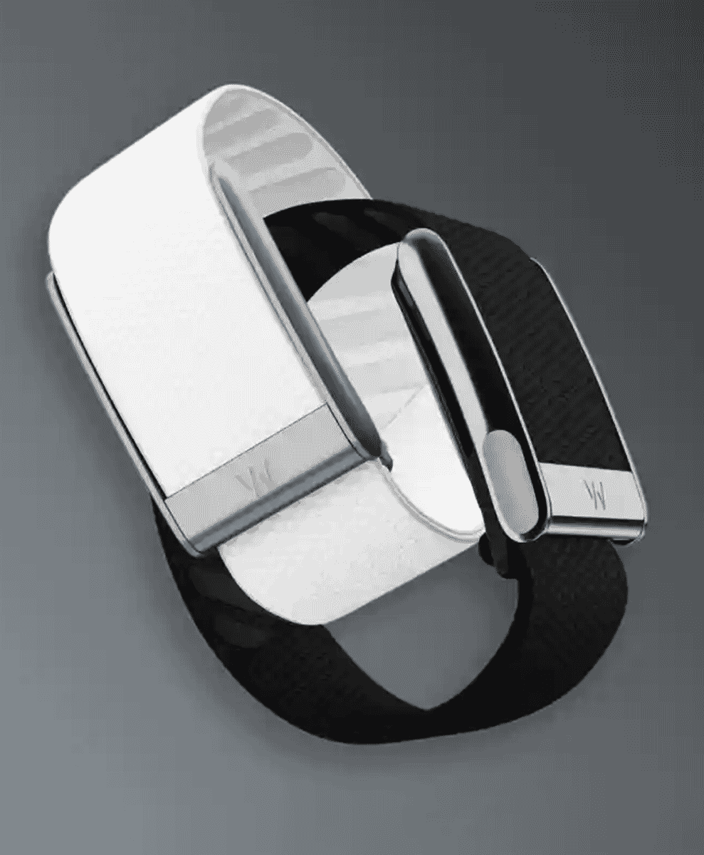WHOOP Peak 5.0 Fitness Tracker being worn on a wrist.