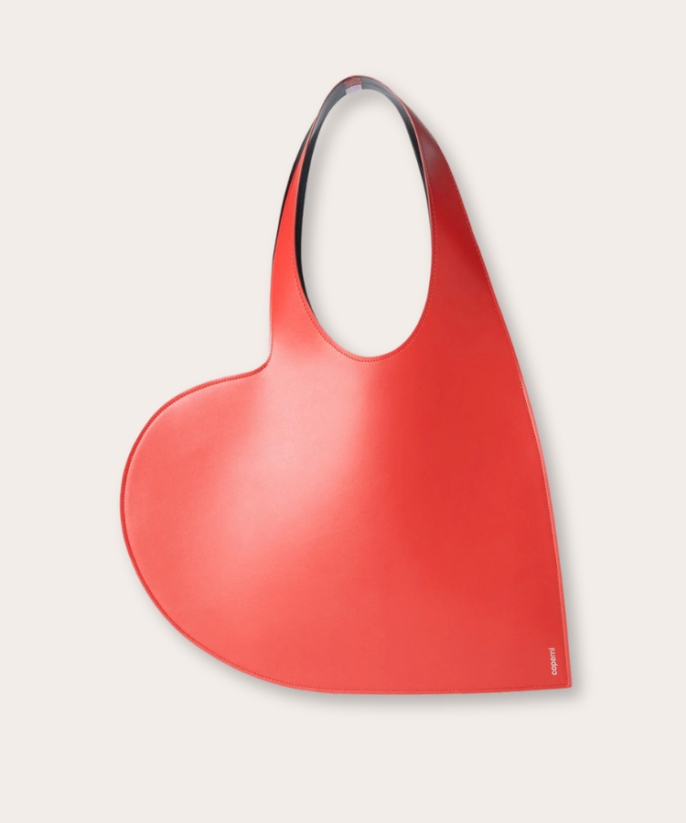 Coperni Mini Heart Tote Bag.