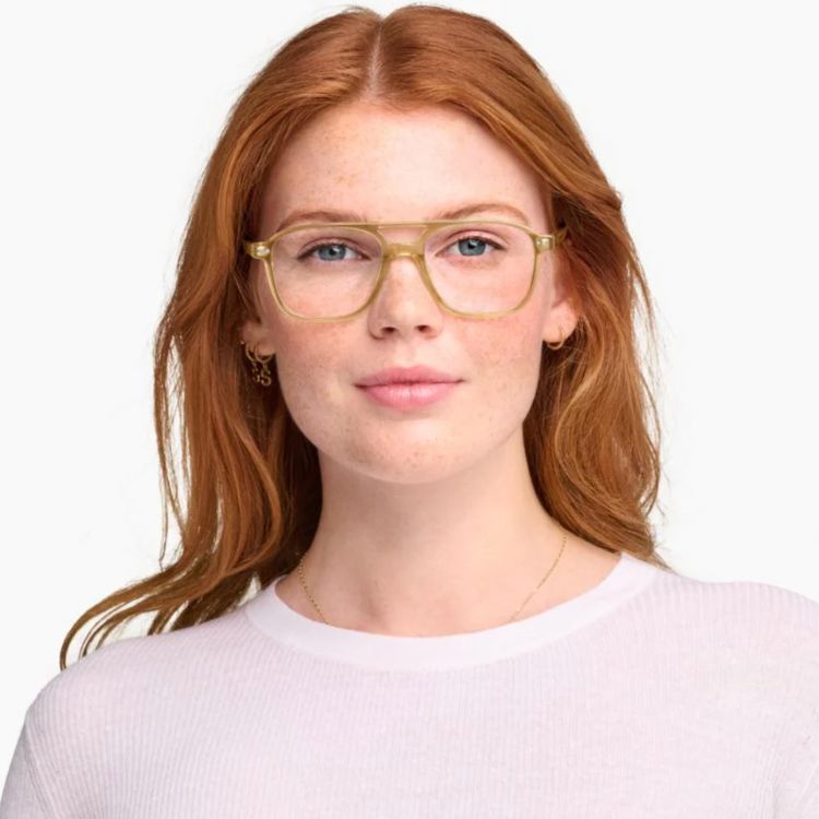 Warby Parker Brimmer frames in a classic silhouette.