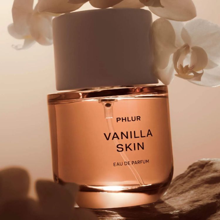 A bottle of Phlur Vanilla Skin Eau de Parfum.