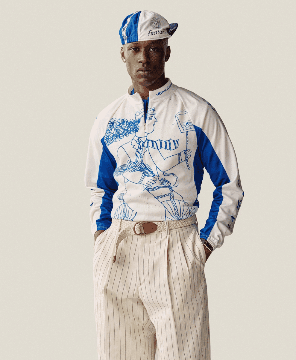 Model in technical outerwear with heritage-inspired detailing.