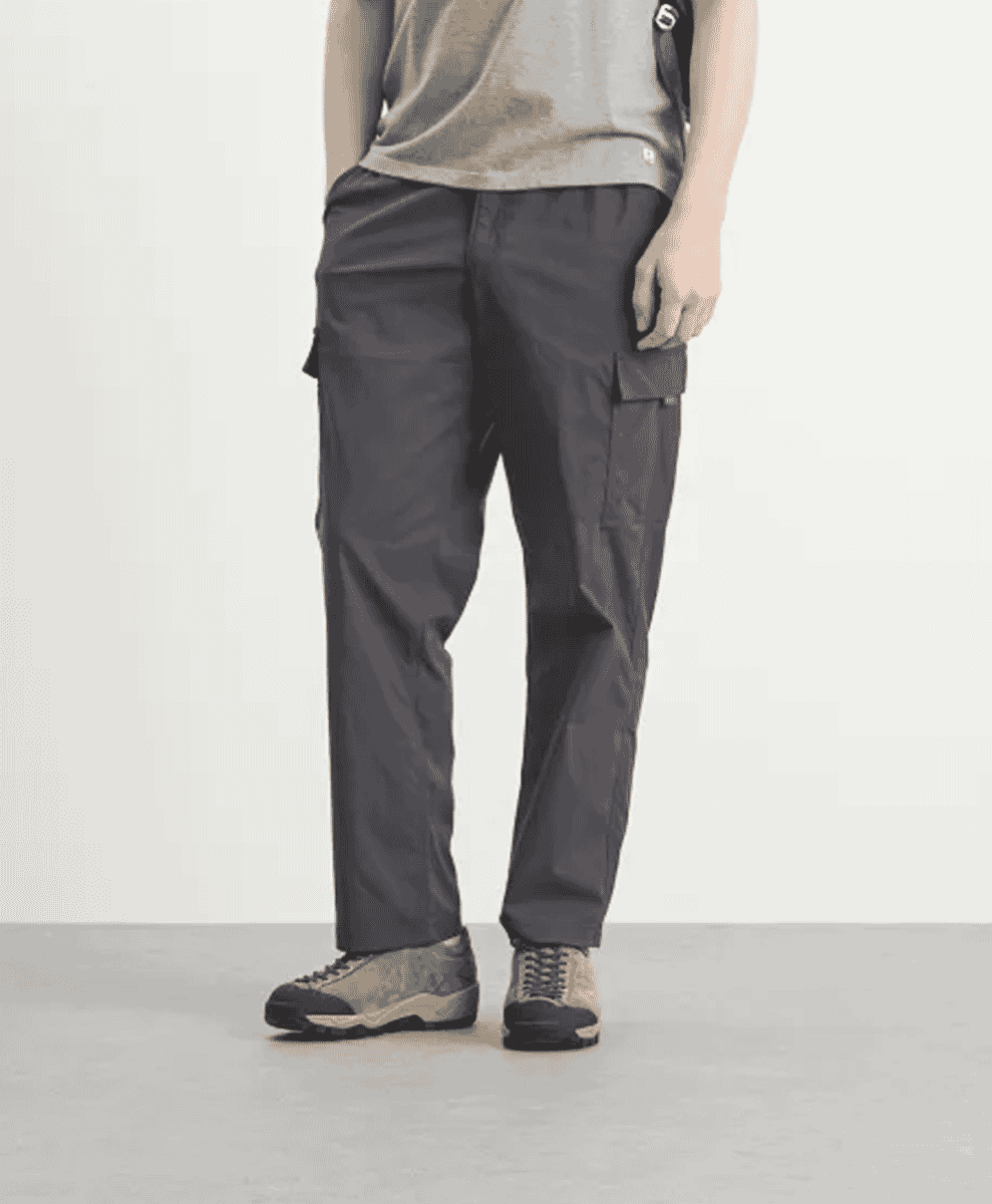 Patagonia Outdoor Everyday Trousers in a light earth tone.