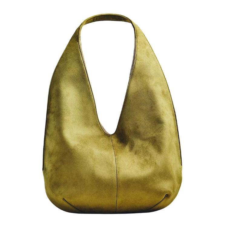 Chartreuse colored tote bag