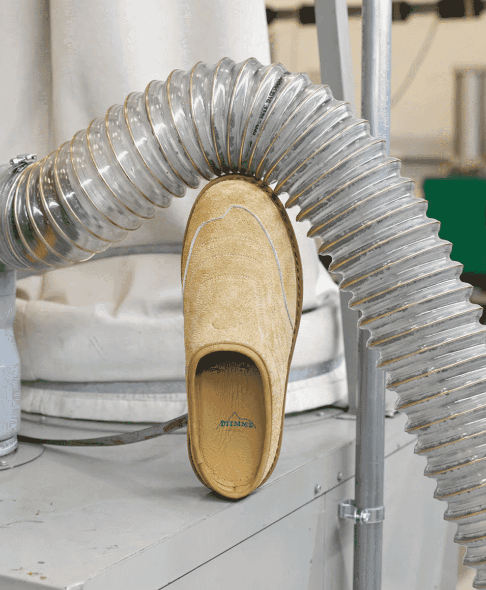 Heel view of Diemme footwear showing the sturdy construction and technical lining.