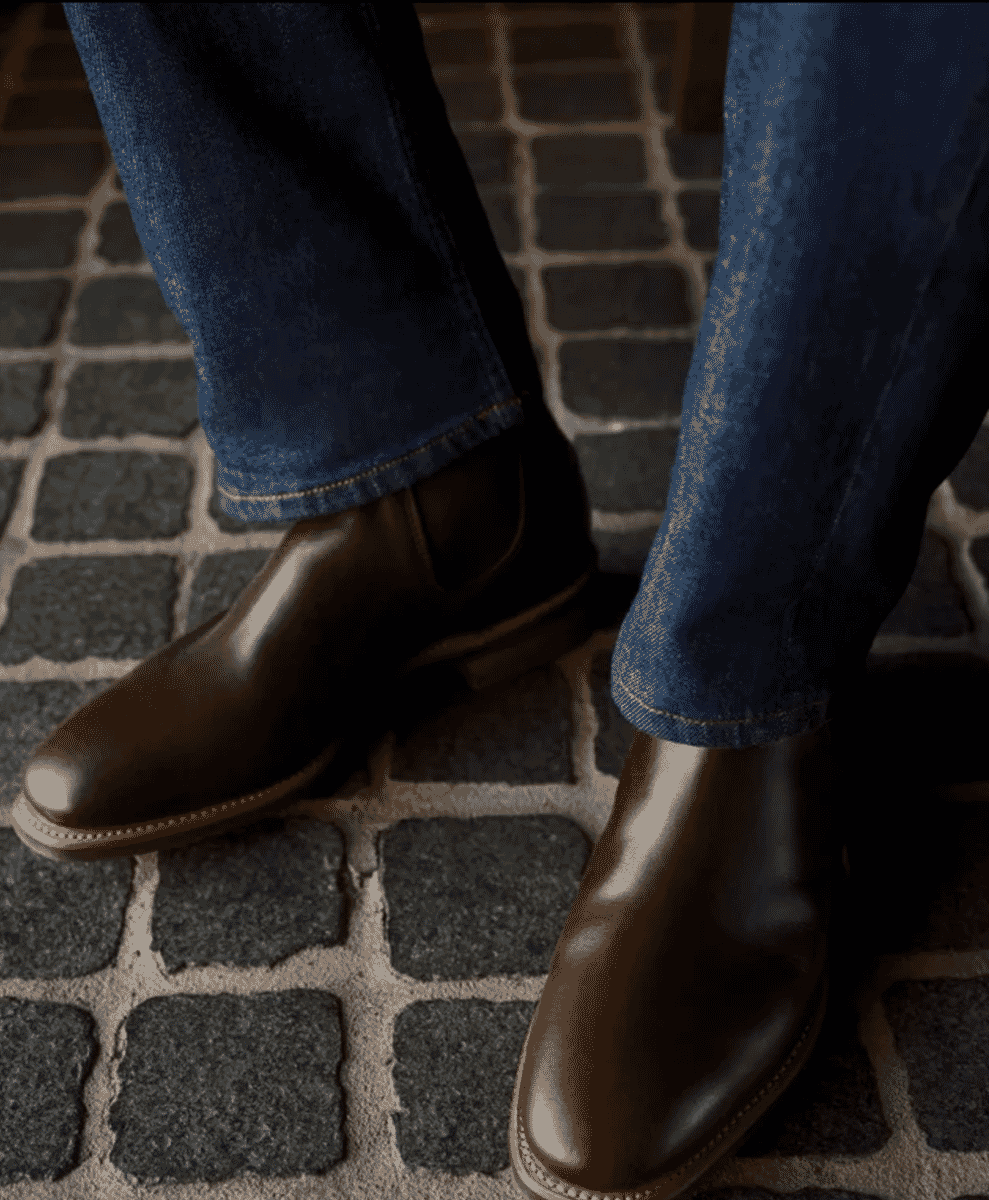 R.M. Williams whole-cut leather Chelsea boots.