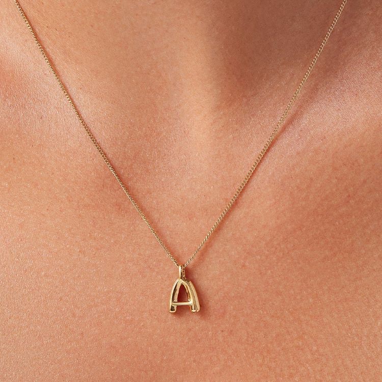 Jenny Bird Monogram Necklace detailing.