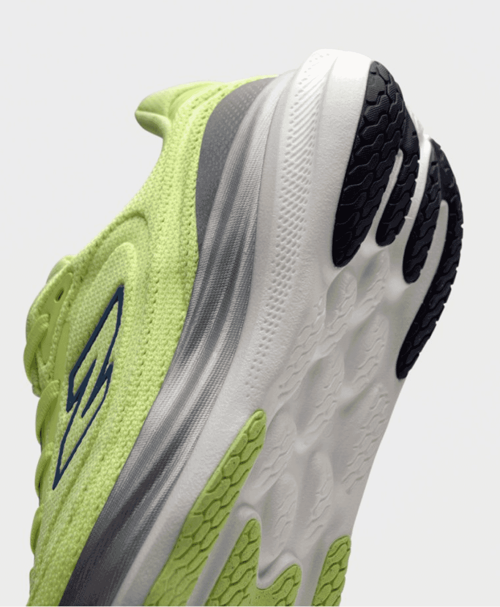 Side profile of the New Balance 1080 v15 running shoes.