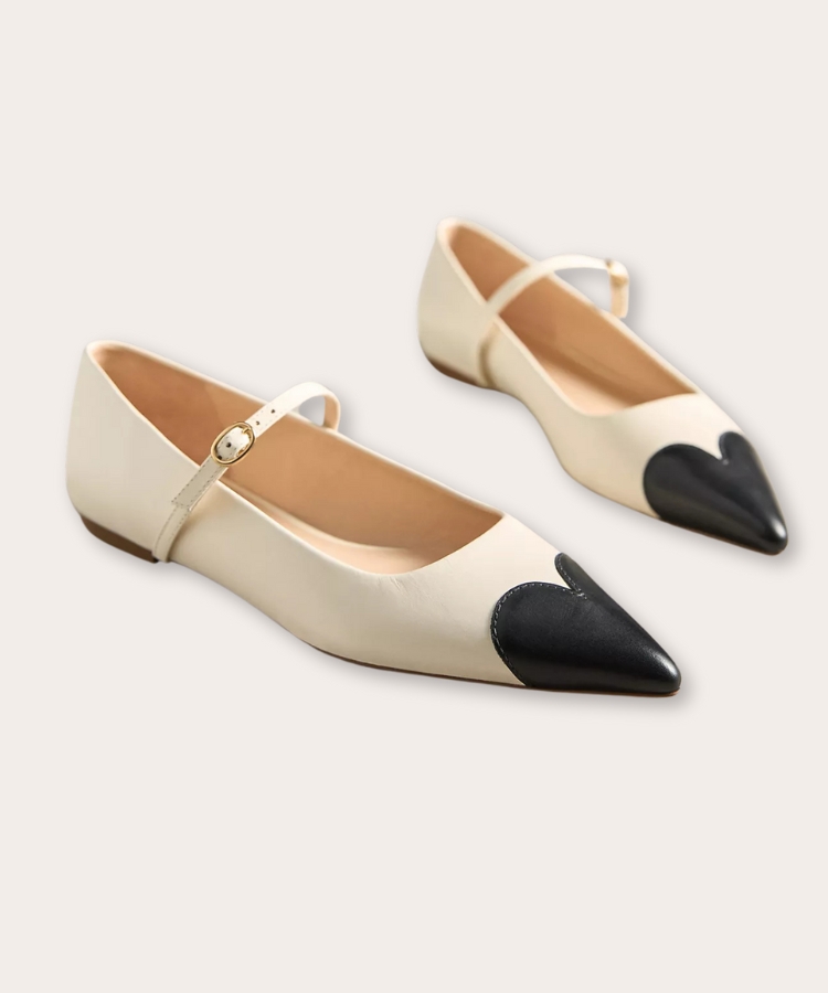 Maeve Heart Toe Mary Jane Flats.