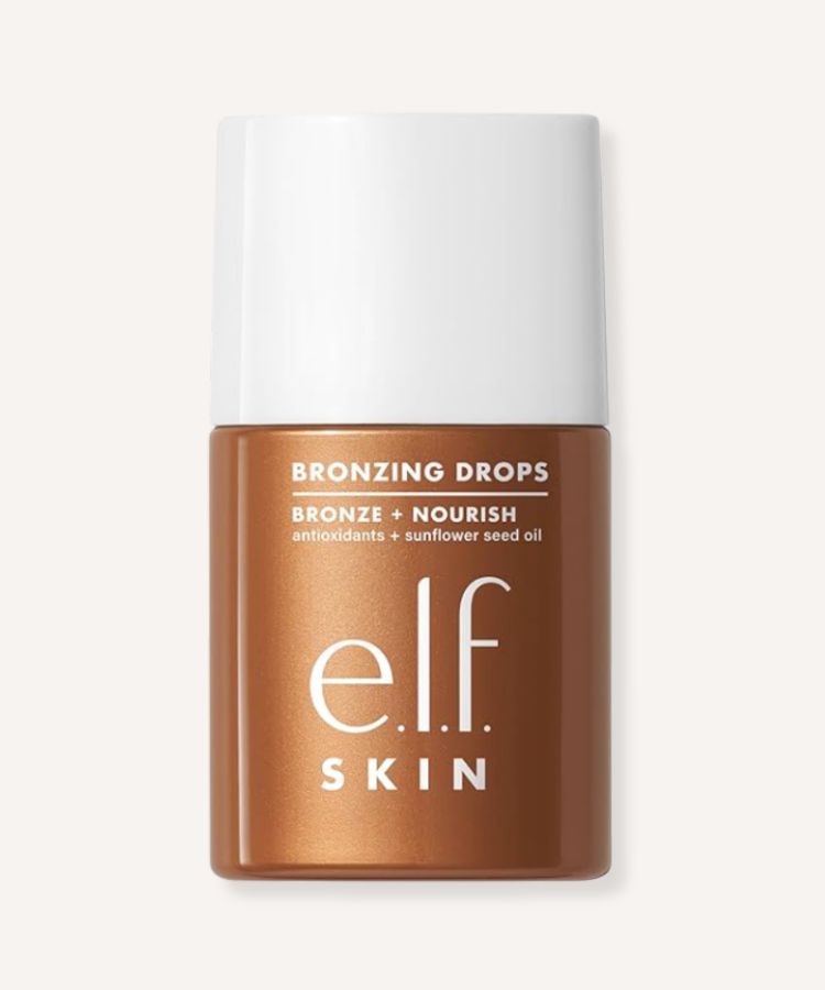 The e.l.f. Bronzing Drops in a dropper bottle.