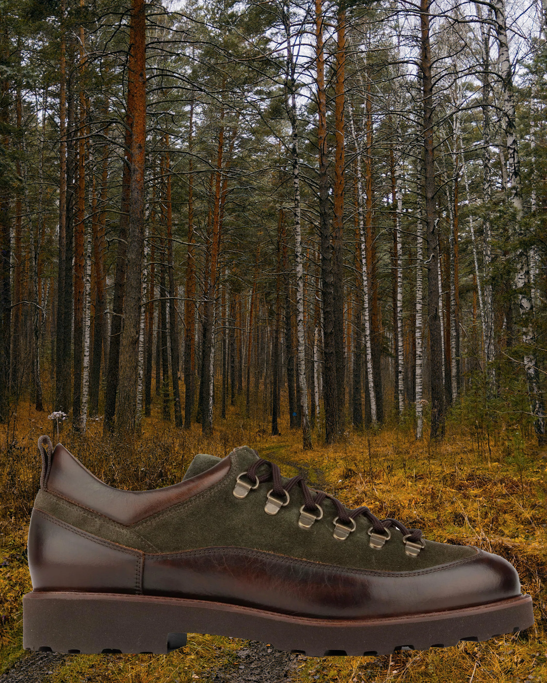 Top-down view of Tarvas Easy Hiker showing the seamless mudguard and minimalist silhouette.