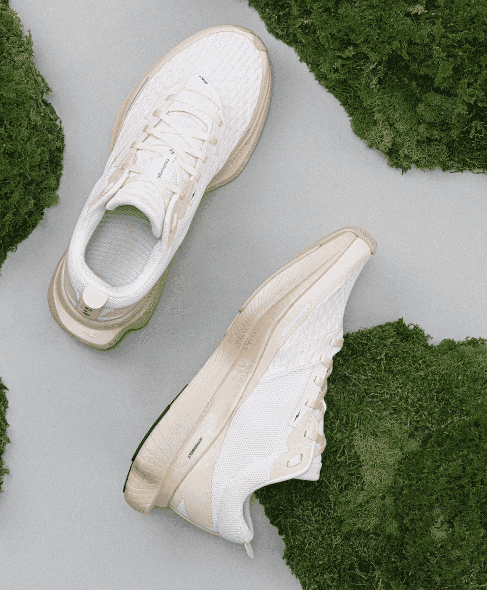 Close-up of the sustainable materials on the Hylo Athletics Impact