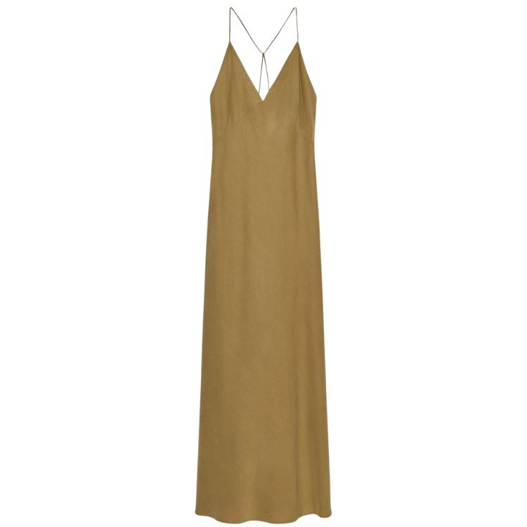 Satin maxi slip dress