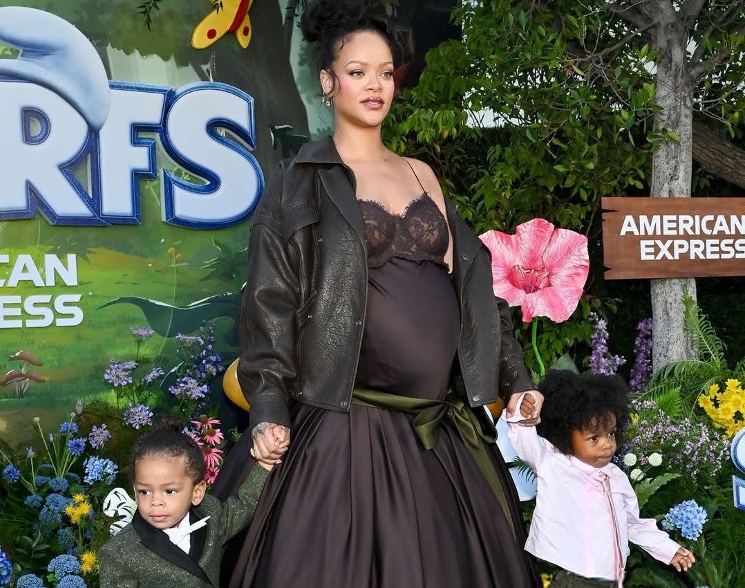 Rihanna Family Fashion: Custom YSL & Dior at Premiere
