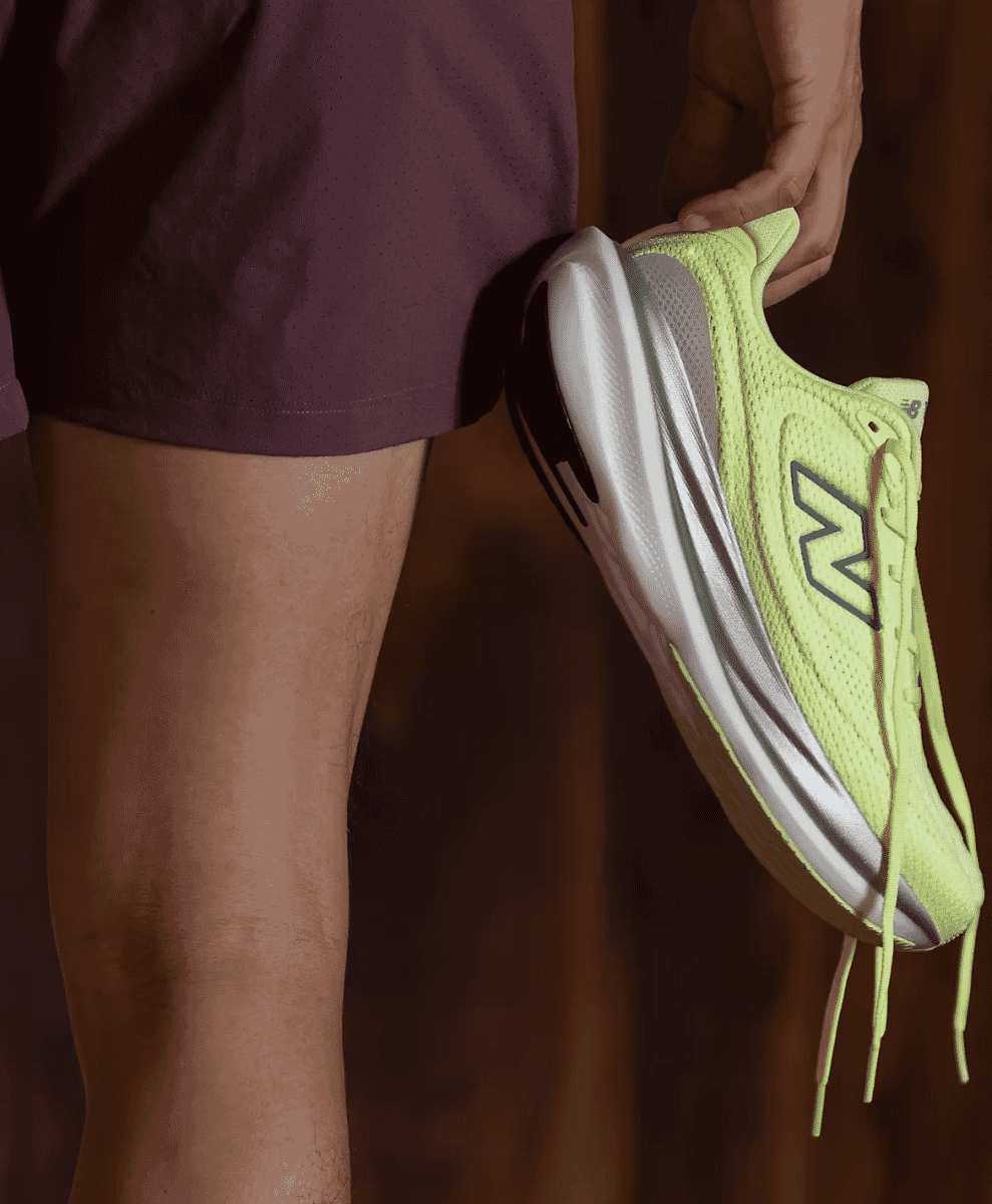 Lateral view of the New Balance 1080v15 featuring Infinion foam