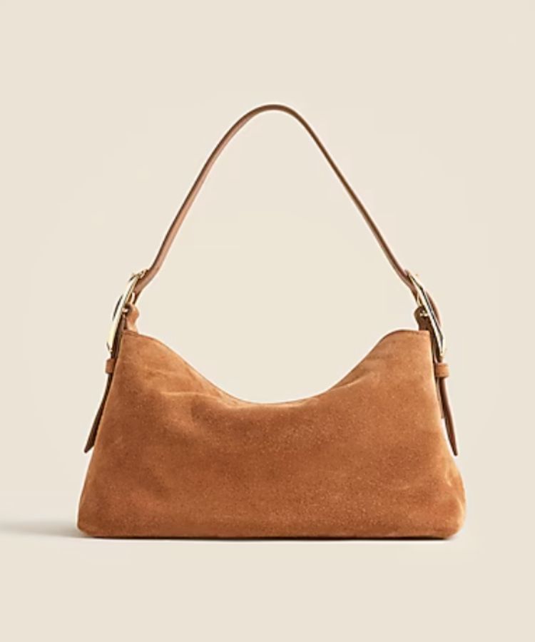 Product shot of the J.Crew Berkeley Small Shoulder Bag.