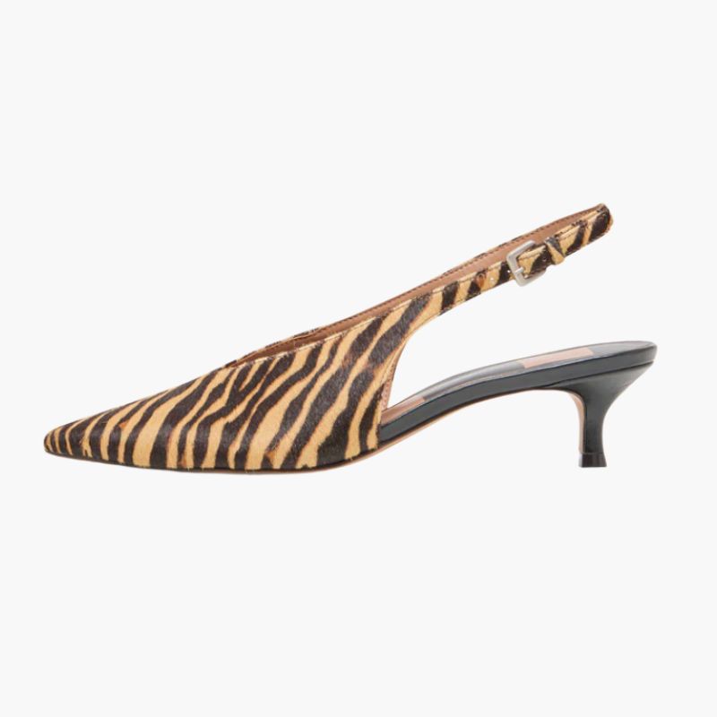 Dolce Vita Alenna Heels featuring a low kitten heel and pointed toe.
