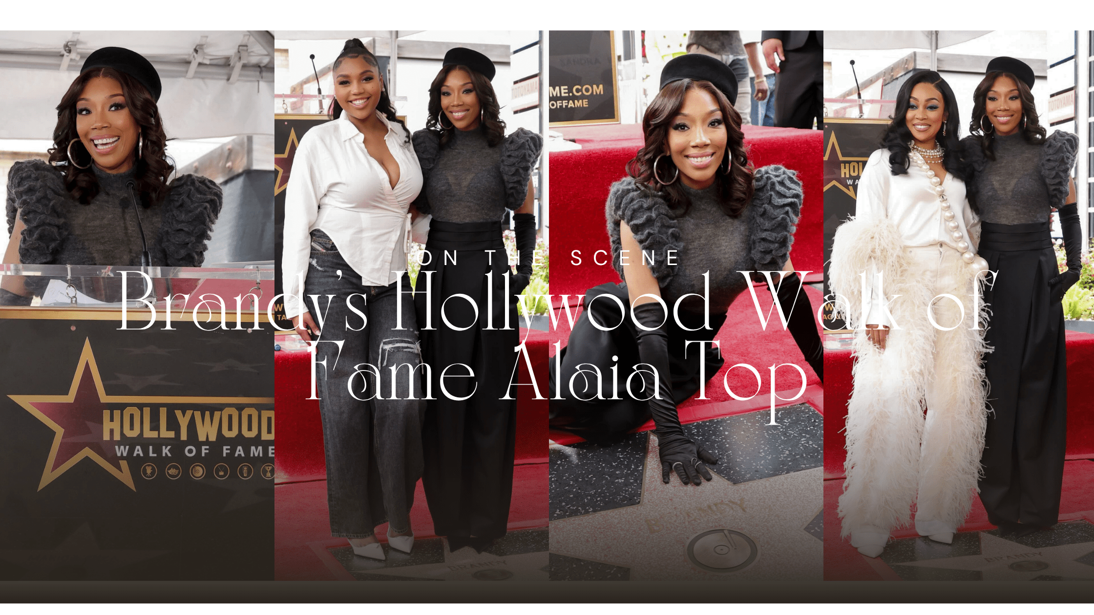 Brandy Alaïa Bodysuit: Hollywood Walk of Fame Style