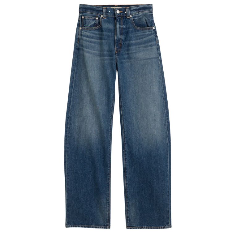 Modern balloon or barrel style jeans