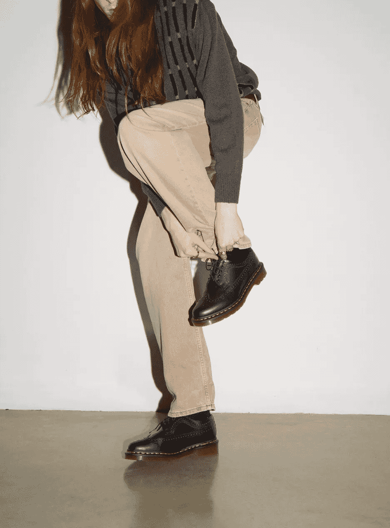Dr. Martens smart casual shoes with signature lug soles.