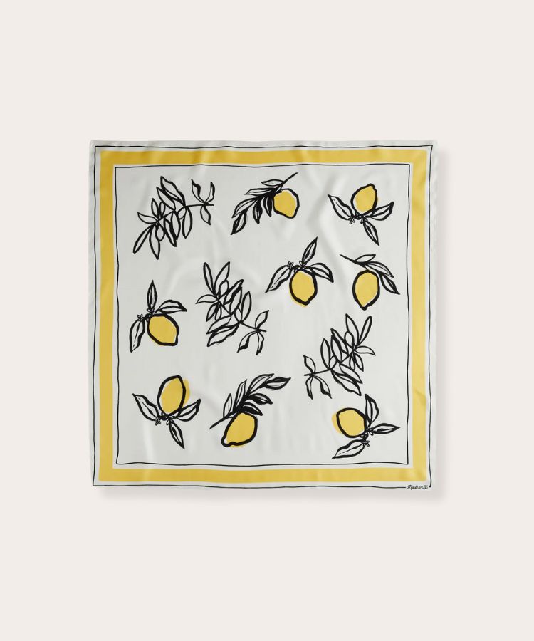 A medium-sized silk bandana.