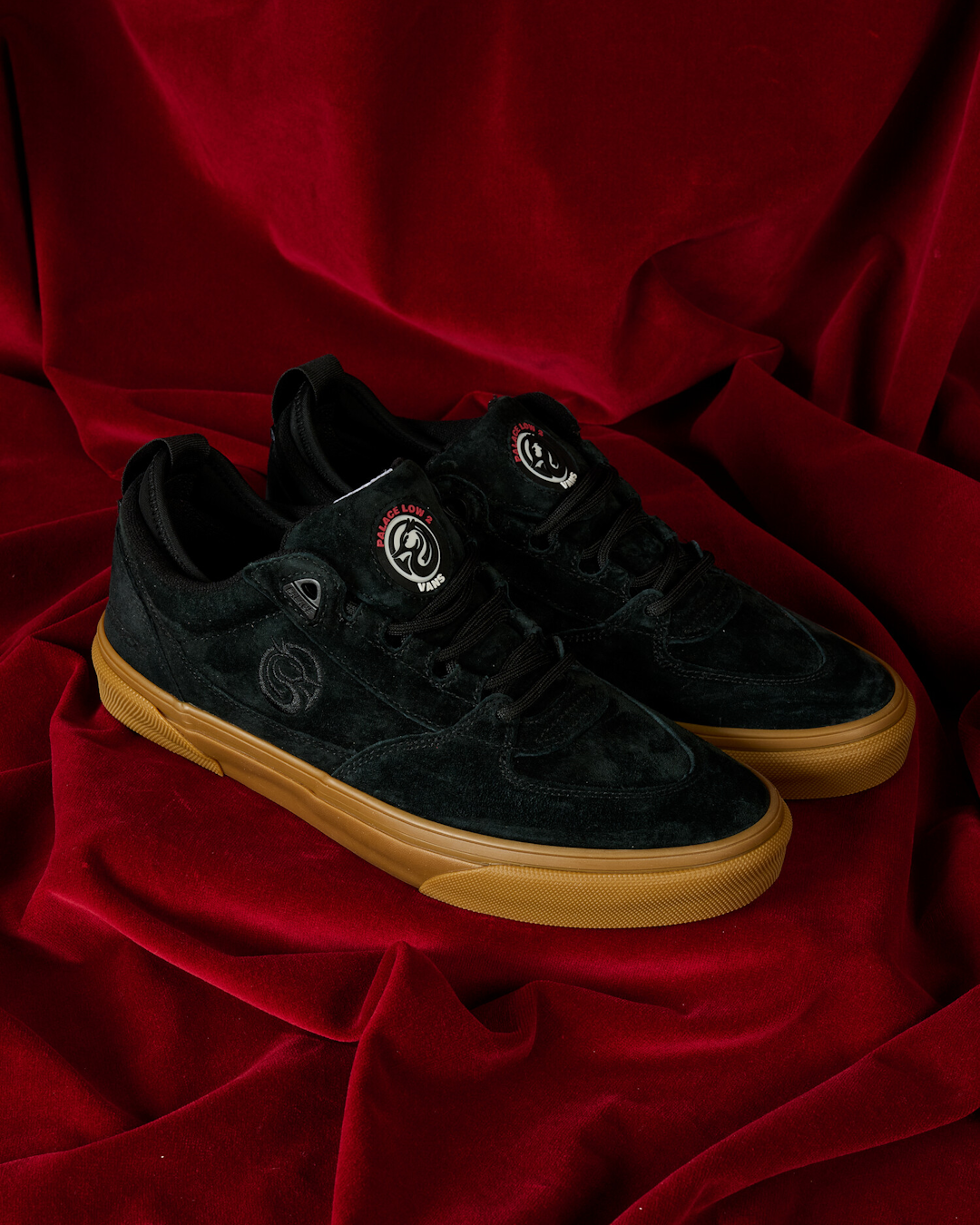 On-foot lifestyle shot of the Vans Palace Low 2 paired with trousers.