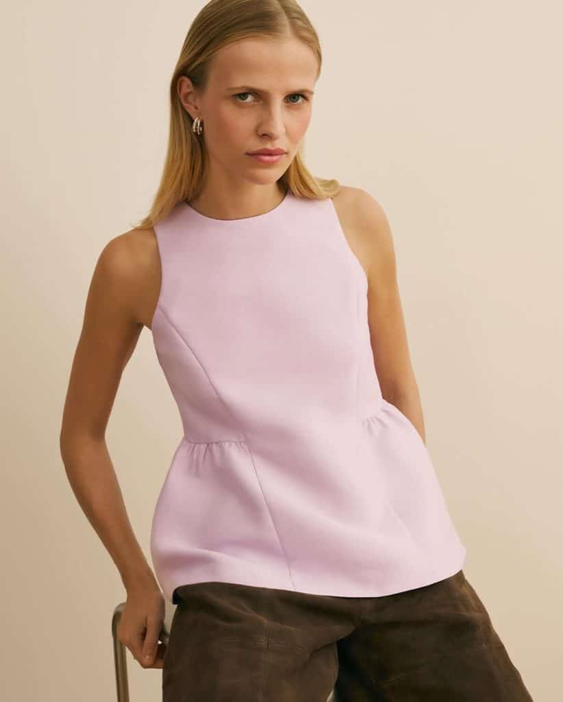 Sustainable fashion pieces from Aligne featuring natural textures