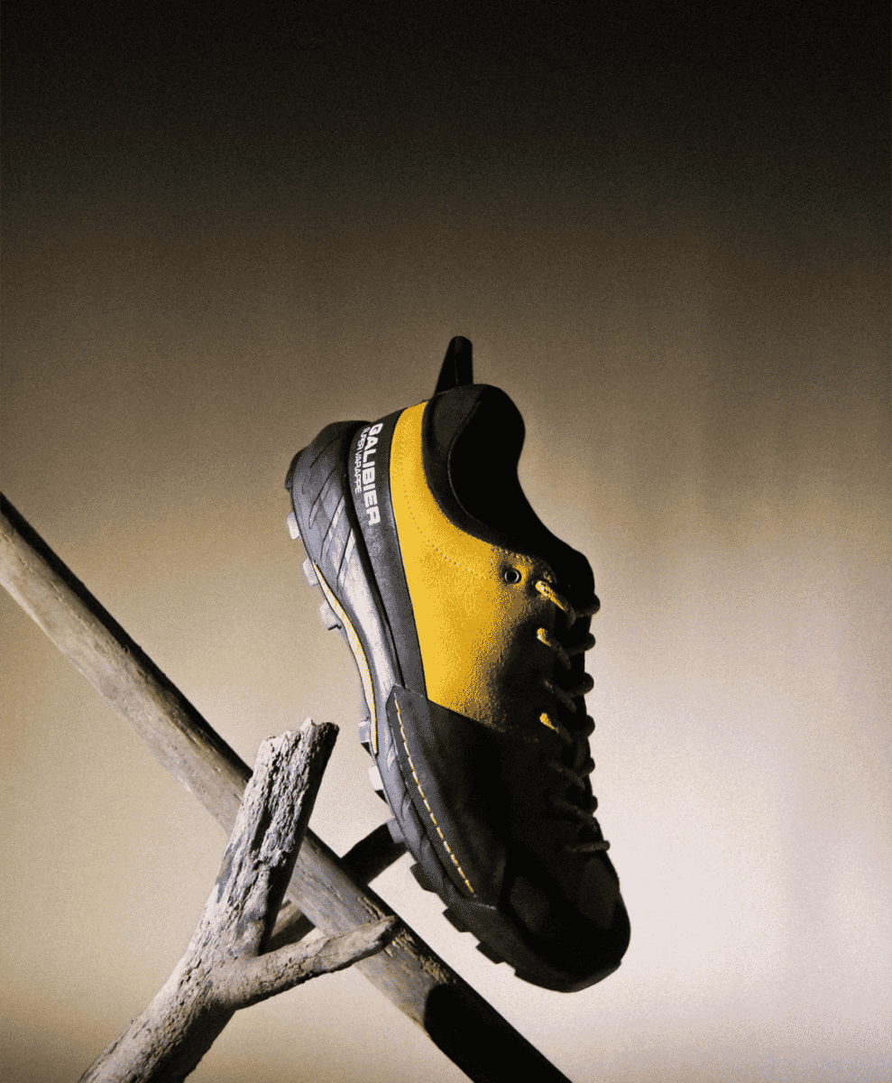 Detailed shot of the resoleable welt stitching on Galibier boots.