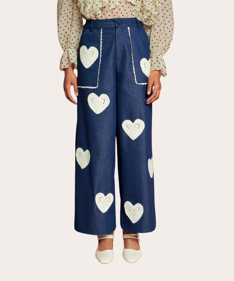 Birds of a Feather Heart Trousers.