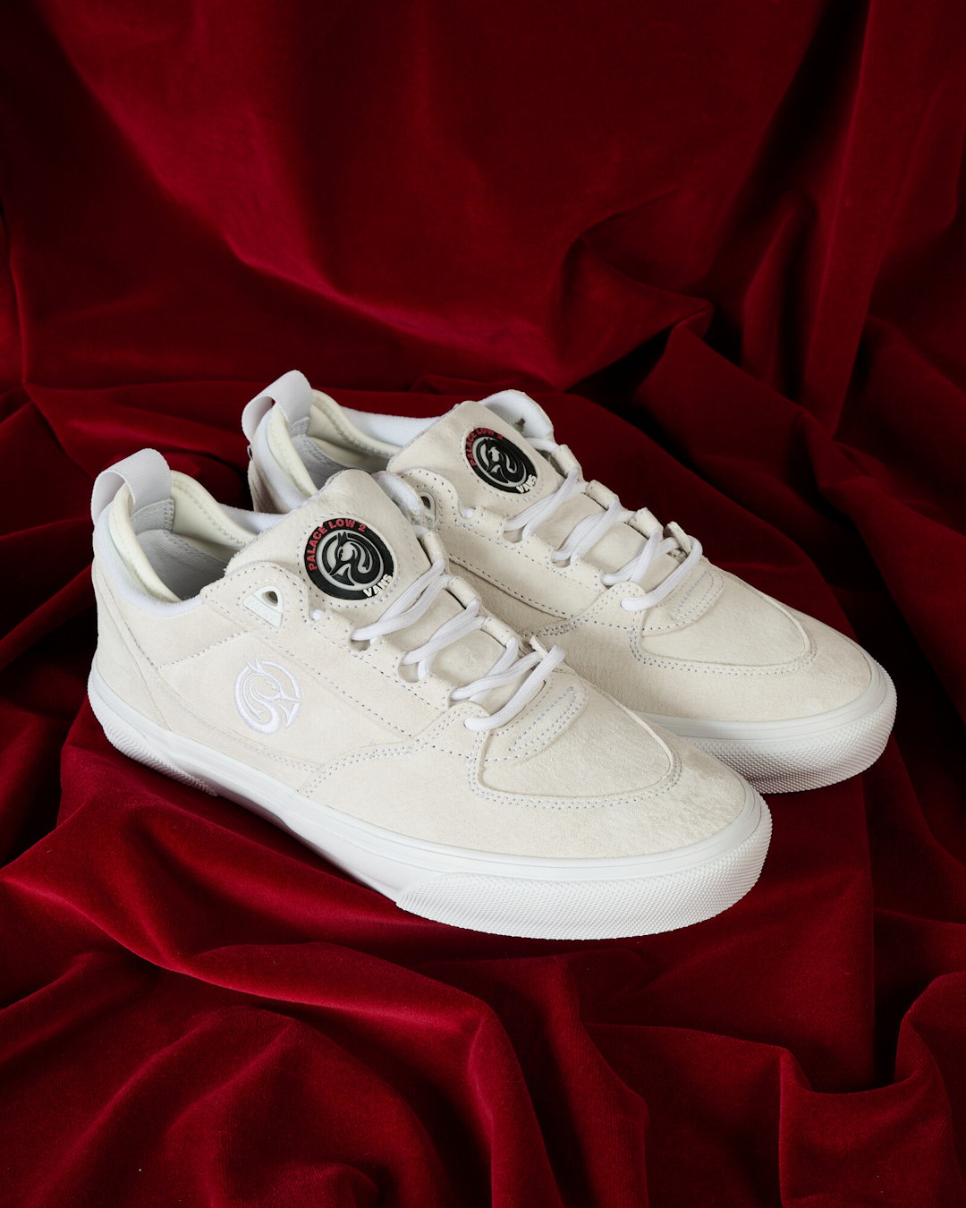Atmospheric urban shot of the Vans Palace Low 2 in a skate-inspired setting.