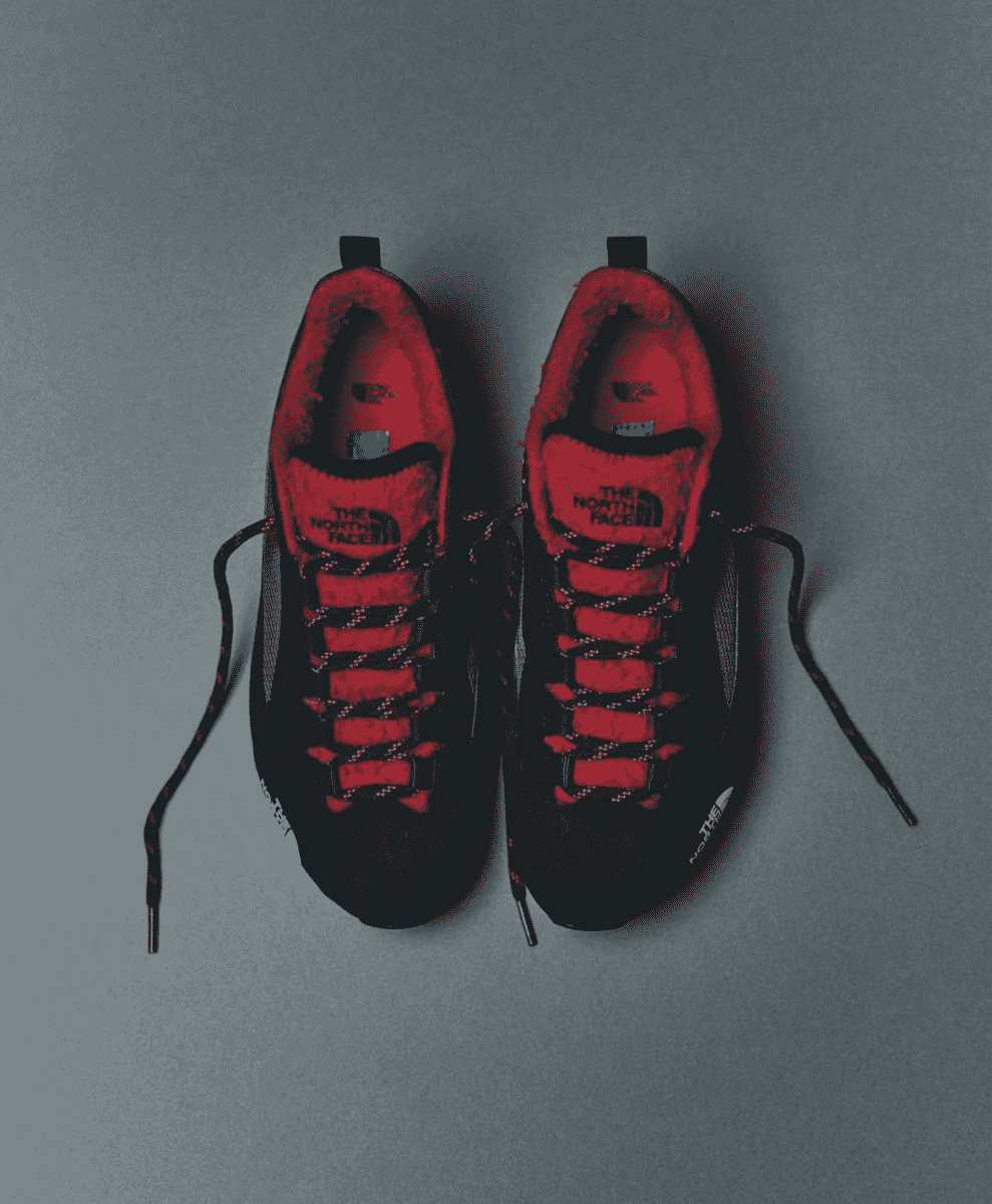 Profile view of the Verto Alpine boots highlighting the protective rand and wool panels.